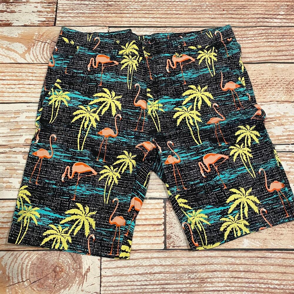 Forever 21 Mens flamingo summer tropical shorts
